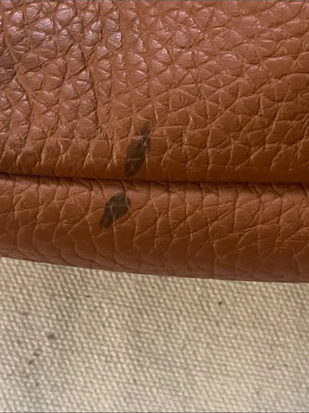 Vintage Dooney & Bourke Brown Pebbled Leather Cosmetic Pouch (see description111